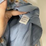 Anthropologie Valencia and vine one shoulder floral tiered blue flowy dress XS Photo 7