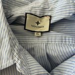 Tuckernuck Callahan Shirt Dress Women's XL Blue Stripe Nautical Preppy Coastal Photo 4