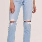 AGOLDE NEW Riley High Rise Straight Crop jeans in Clear Skies, size 30 Photo 0