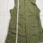 CAbi Green Utility Vest with High Collar and Epaulettes Photo 5