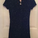 NWT TULLE ANTHROPOLGIE SEQUIN SWEATER DRESS. M Black Size M Photo 0