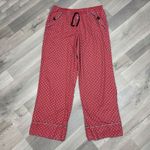 Victoria's Secret Victoria’s Secret Medallion Print Flannel Sleep Lounge Pants Red Large Photo 2