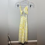 Free People Third Form Women's Yellow/White Ring Out Slip Dress Size 4 Yellow Photo 3