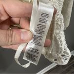 Chico's Chico’s womens XLarge 3 ivory white Lainey Lace zip up crew neck cardigan Photo 5