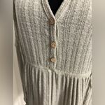 Pink Lily Babydoll Size Small  Knit Top in Sage green Photo 3