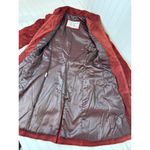 NWT Leathervilla Vintage Suede Burgundy Coat Outdoor VTG Gorpcore Womens Size S Red Photo 5