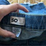 SO Distressed Denim Mini Skirt Photo 4