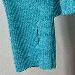 Eddie Bauer  Hoodie Teal Blue Full Zip Ribbed Hem Hood Size M Photo 8