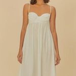 Farm Rio NWOT  Linen Blend White Sleeveless Maxi Dress Size M Photo 1