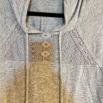 Rewind  Women’s Gray Lace-Trimmed Lightweight Hoodie - Size XL Photo 2