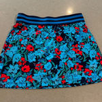 PGA Tour Womens Skort Blue Red Floral Print Athletic Skirt Size Medium Photo 0