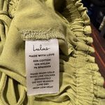 Lulus  XS Chartreuse Ruched Wrap Crop Top Adjustable Tie Waist Photo 3