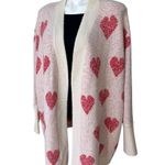 Maurice's NWT, Teddy Heart Open Front Cardigan Cardigan, Sz L Photo 3