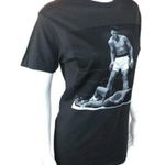 Muhammad Ali Women's Small Black Gray Short Sleeve Graphic Tee Men's Boxing NWT Photo 8