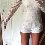 Missguided White Laced Romper Photo 0