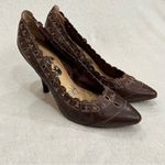 Naughty Monkey  Scalloped Faux Leather Pumps size 10 Photo 1