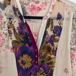 Soft Surroundings  romantic floral velvet‎ blouse Photo 1