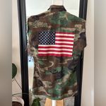 Camo Air Force Flag Patch Vest Size M Photo 1