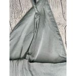 ZARA Sage Satin Cropped Bralette Top Photo 11