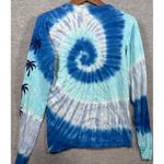 Ron Jon Orlando Tie Dye Long Sleeve T-Shirt S 100% Cotton Blue & White Surf Photo 3