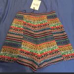 Dance & Marvel NWT high waisted patterned shorts high waist small Photo 2