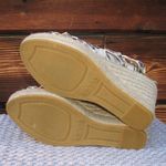 NWOB Kanna Snake Print Leather Espadrille Wedge Shoes White Size 8 Photo 7