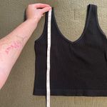 Free People Women's Black Ribbed seamless Tank Top Photo 4