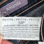 Gloria Vanderbilt  Amanda Dark Wash Two-Tone Stitching Jeans Size 12P Photo 11