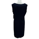 R & M Richards Navy Blue Dress with Rhinestones & Sheer Cardigan Formal Wedding Size 12P Photo 4