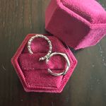 Stainless Steel Silver Plated (2) Pack Adjustable Toe Ring Set Size none Photo 2