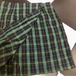 Tracy Evans Vintage 90s Plaid Mini Wrap Mini Navy Green Academia School Girl szS Photo 2