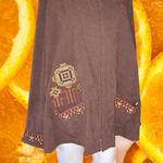 Bob Mackie  Brown Full Zip Aztec Design Full Zip Lightweight Jacket‎ Size XL Photo 0