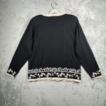 Dress Barn  Sweater L Floral Embroidered Cardigan Cottagecore Preppy Grandmacore Photo 2