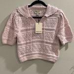 Industry Clothing NWT Medium Knit Sweater Coastal Grandma Cottagecore Grannycore Pink Photo 0