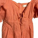 Altar'd State Burnt Orange Boho Eyelet Detail Mini Dress Size Medium Photo 8