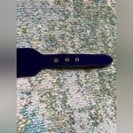 Vintage blue velvet thick waist belt, size small Photo 2