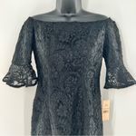 Nanette Lepore Nanette Very Black "Spring Bloom" Knee Length Floral Lace Dress-2 Photo 1