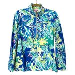 Lilly Pulitzer  Skipper Popover Wade and Sea Women’s Small Blue Green Photo 1