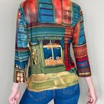 Christopher & Banks Vintage Y2K  Bakery City Printed Shirt Photo 4