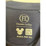 Disney Uniqlo Minnie Mouse Loves Short Sleeve Cropped Graphic Tee Size Small Blue Photo 2