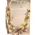EUC Kate Spade New York Women's Gold Acorn Faux Amber Necklace Gold Plated BIB Photo 0