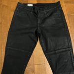Gap 1969 WOMENS COATED BIKER LEGGING JEANS black size 26 Photo 3