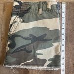 Roxy  Micro Mini Camouflage Skirt Juniors Size 7 Raw Hem Military Y2K Low Rise Photo 6