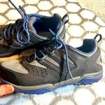 Columbia  Womens Gray and Blue Hiking Shoes 8.5, waterproof, preloved worn 2X Photo 0