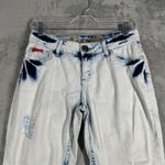 Desigual  Exotic Jeans Bleach Wash Distressed Patchwork Denim Grunge Womens 4 28" Photo 3