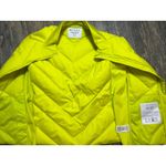 Athleta NWT Inlet Down Vest Women's XL Dark Fiber Optic Yellow Puffer Zip Up Photo 9