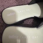 Lazy Oaf Melissa Shape  Black and White Flower Mule Sandal Photo 2