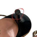 Aquazzura Carolyne Snakeskin Strappy Sandals Yellow Women’s Size 39 US 9 Flawed Photo 10