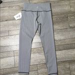 Zyia New  Black and White Chevron Leggings 24” long Photo 1