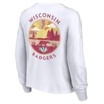 NCAA Wisconsin Badgers Women's Long Sleeve Cropped T Photo 3